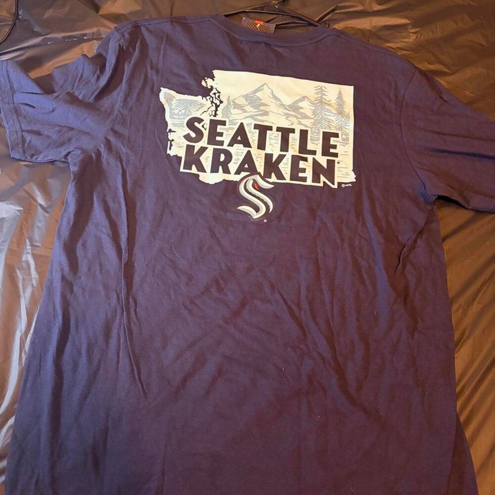 Navy seattle kraken t shirt